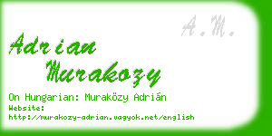 adrian murakozy business card