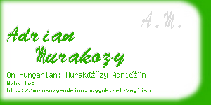 adrian murakozy business card